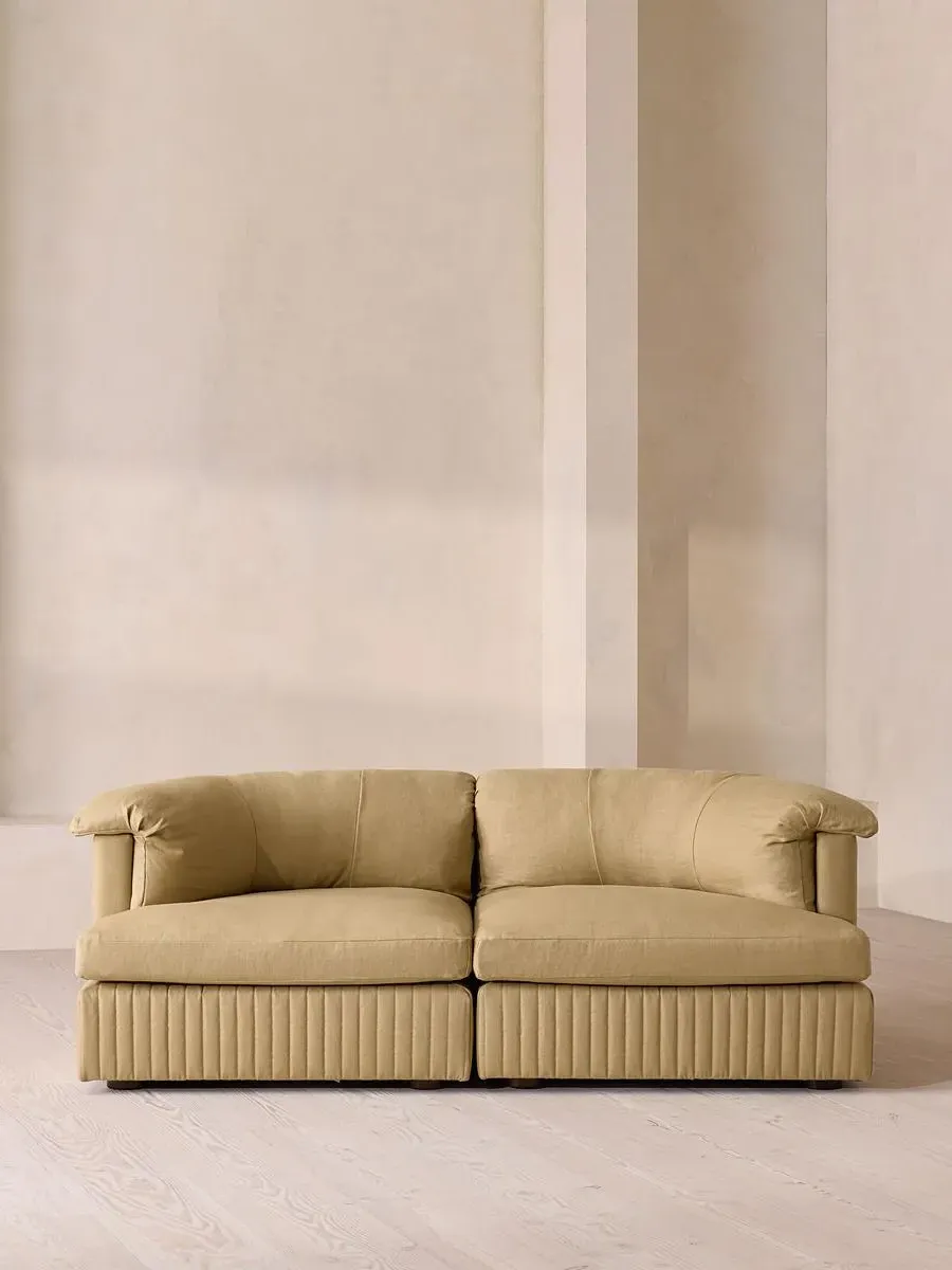 3-Seater Modular Sofa - Wheat, Linen