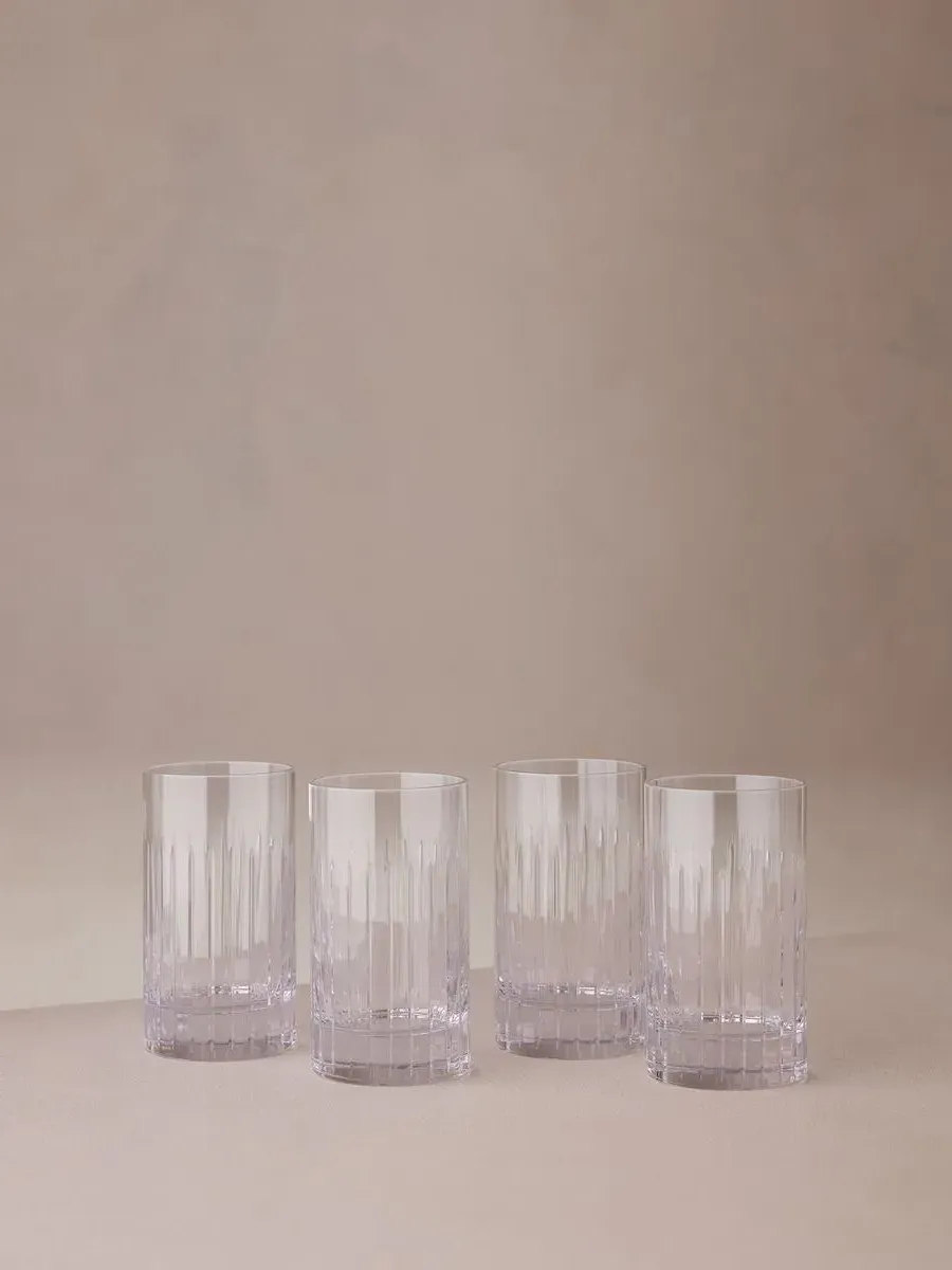 4-Piece Highball Glass Set - Clear, Crystal image