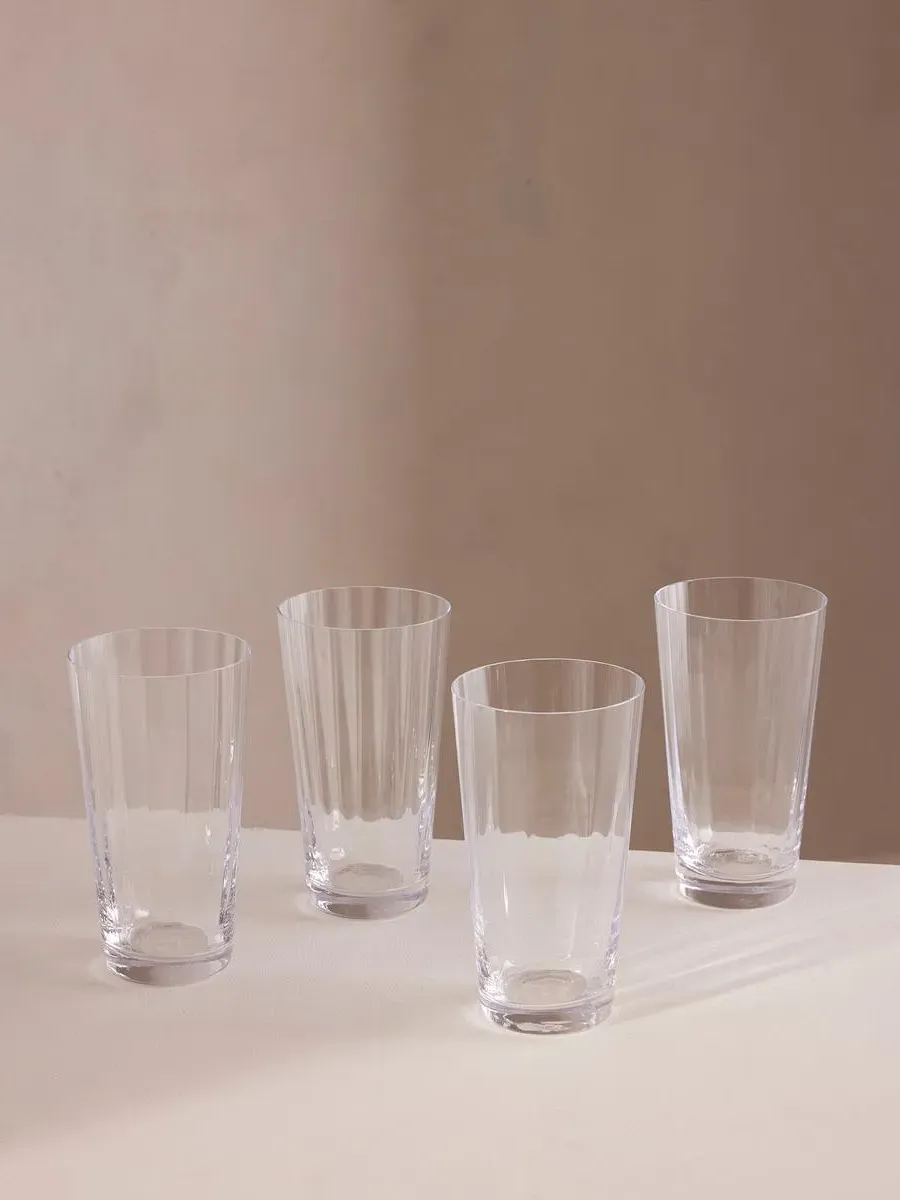 4-Piece Highball Glass Set - Clear Glass image