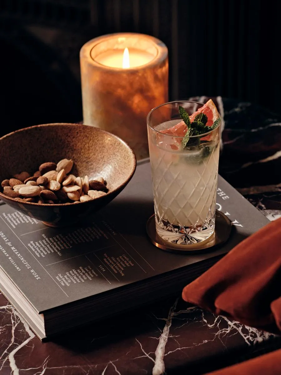 4-Piece Highball Glass Set - Cut Crystal image