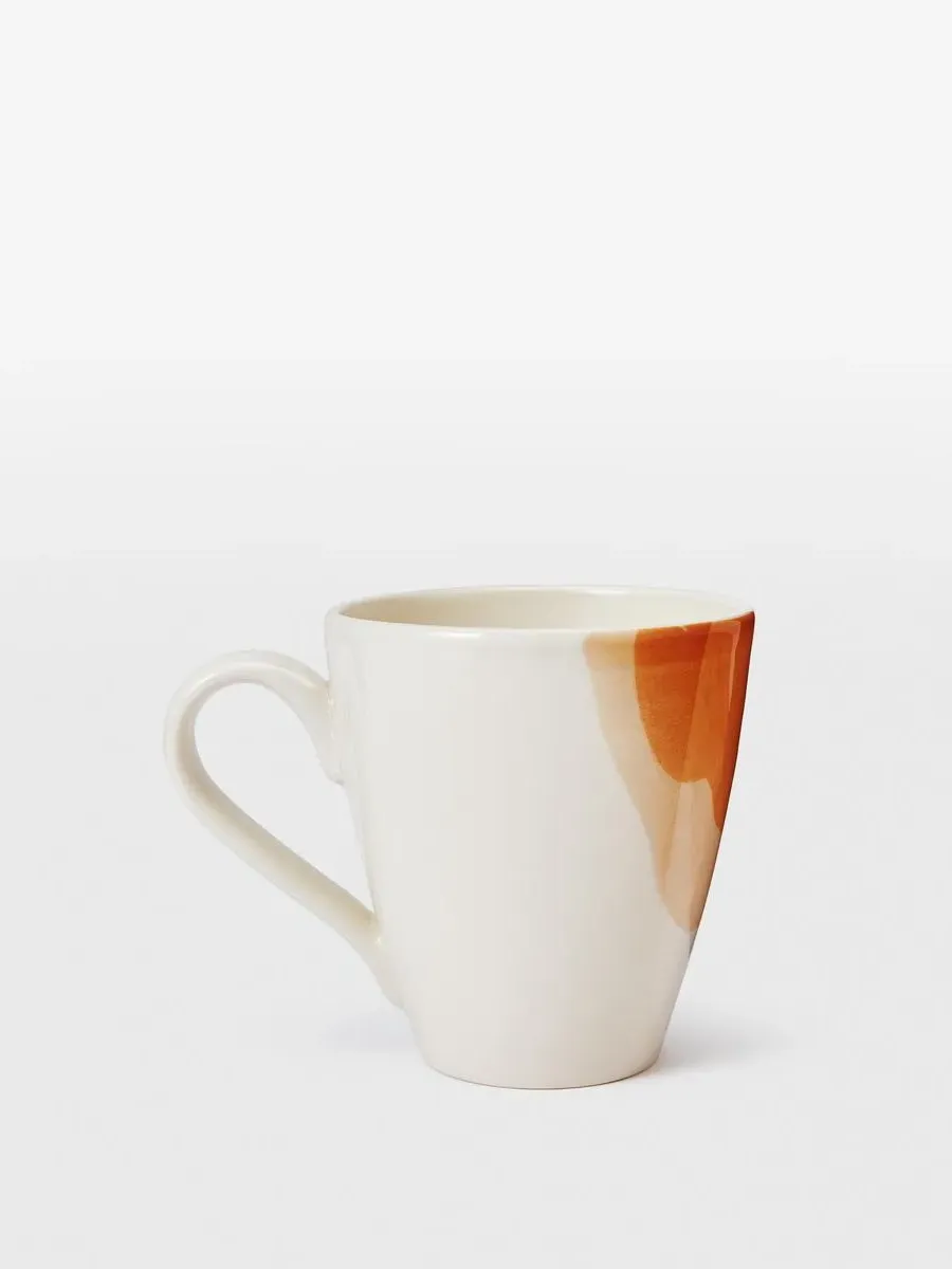4-Piece Mug Set - Rust, Ceramic