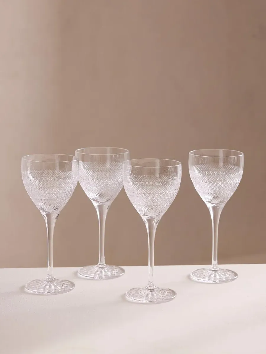 4-Piece Red Wine Glass Set - Clear, Crystal image