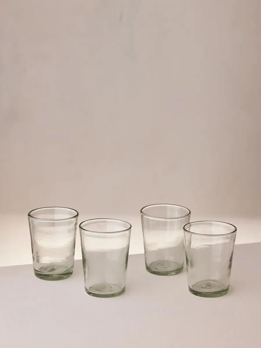 4-Piece Rocks Glass Set - Recycled Glass image