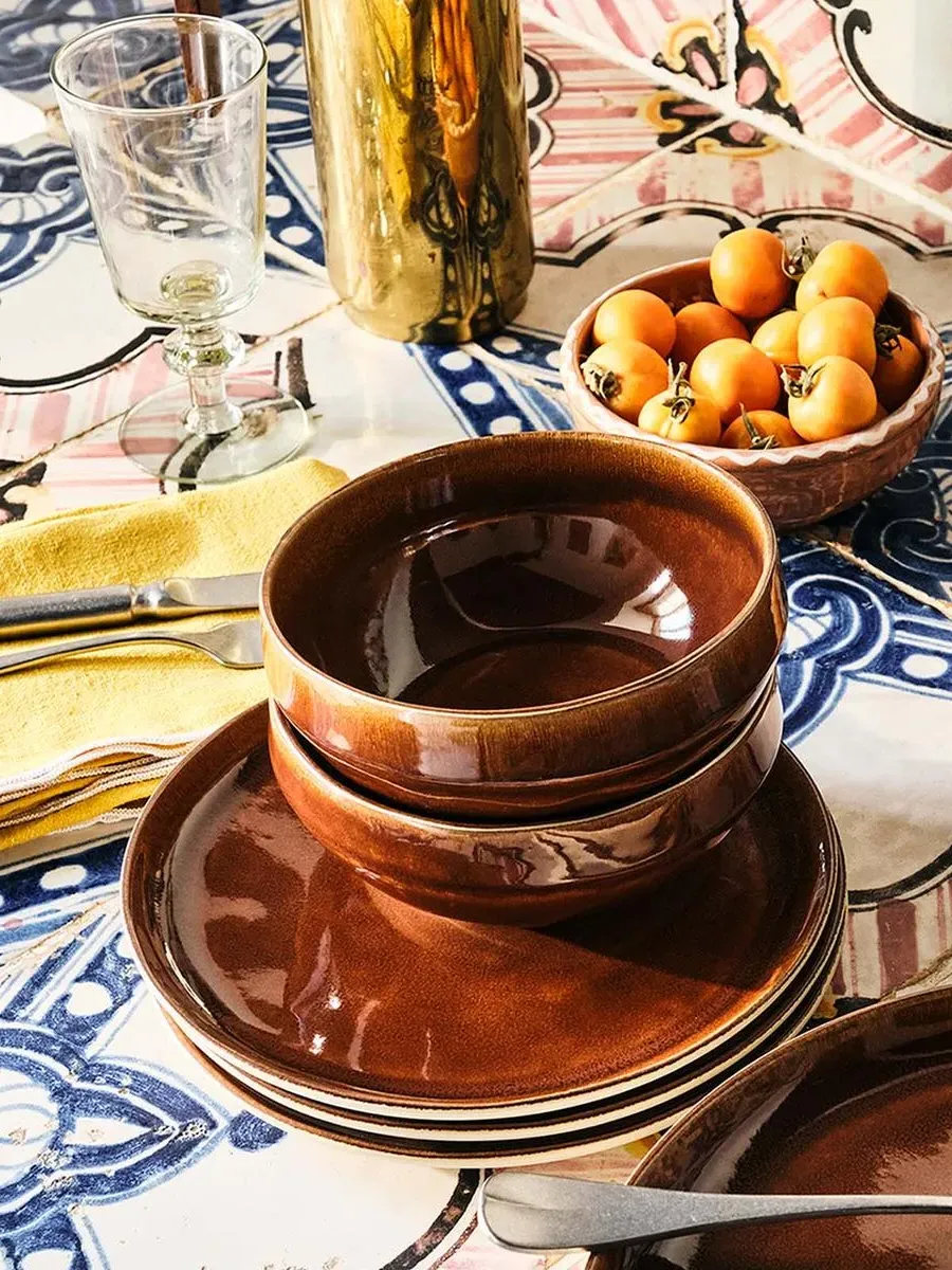 4-Piece Salad Plate Set - Terracotta, Stoneware image