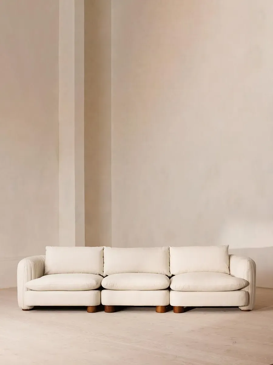4-Seater Modular Sofa - Bisque, Linen