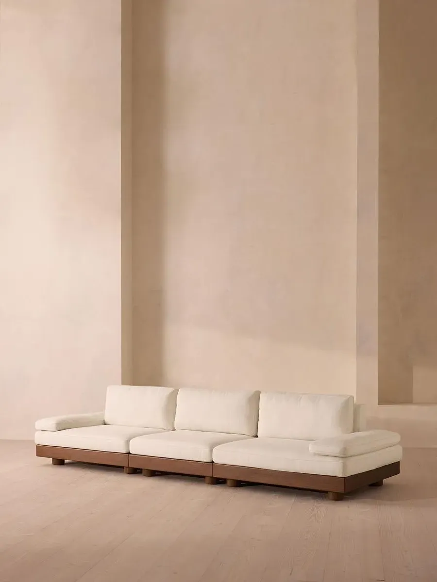 4-Seater Modular Sofa Outdoor - Natural, Woven