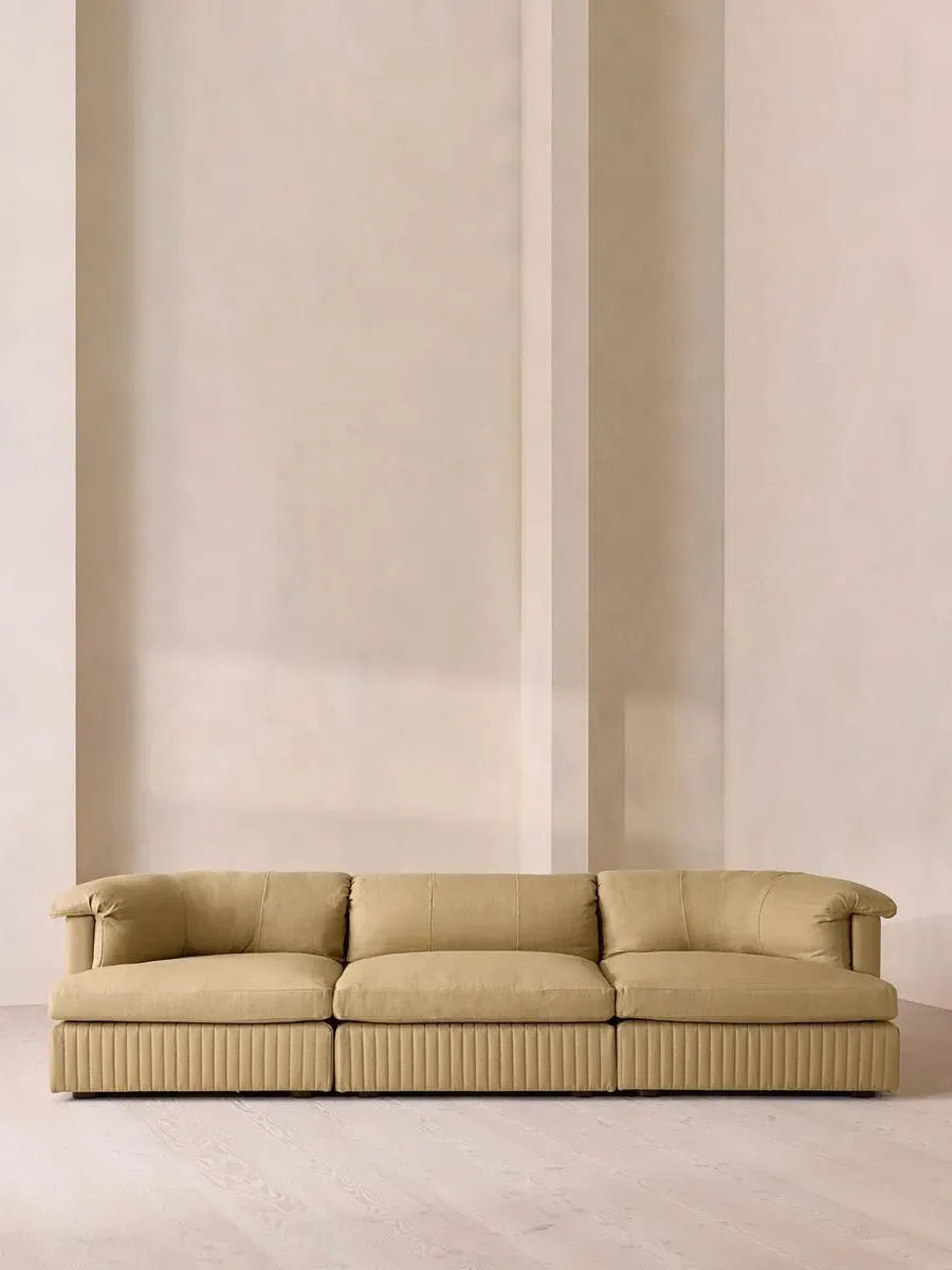 4-Seater Modular Sofa - Wheat, Linen