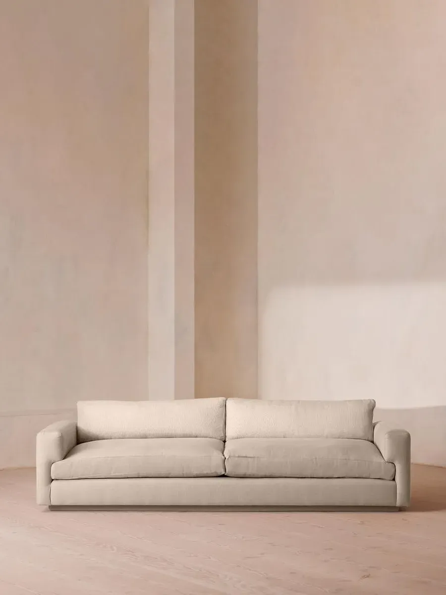 4-Seater Sofa with Deep Seat - Bisque, Linen