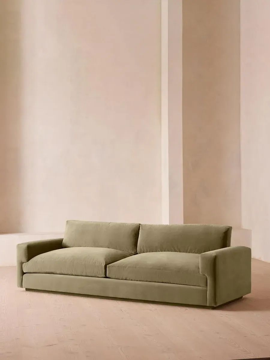 4-Seater Sofa with Deep Seat - Lichen, Velvet