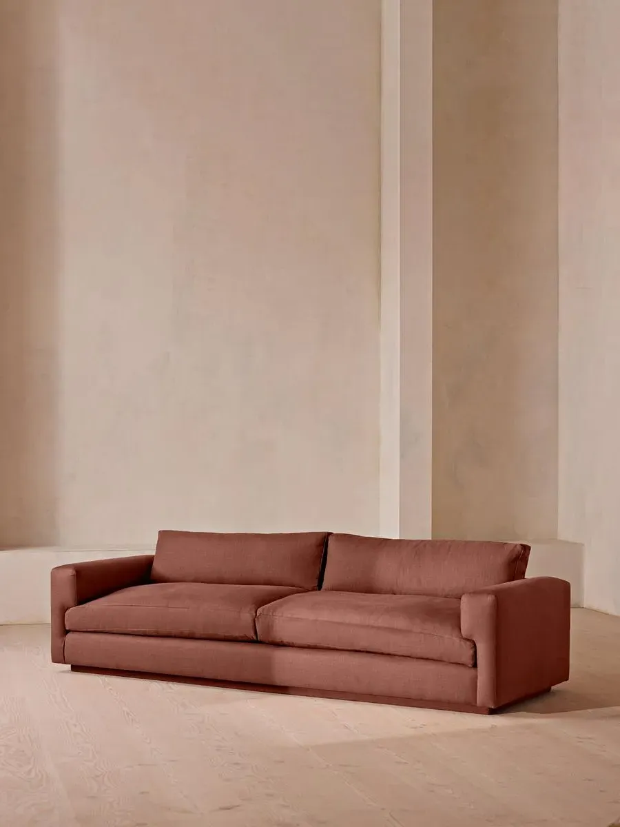 4-Seater Sofa with Deep Seat - Sienna, Linen
