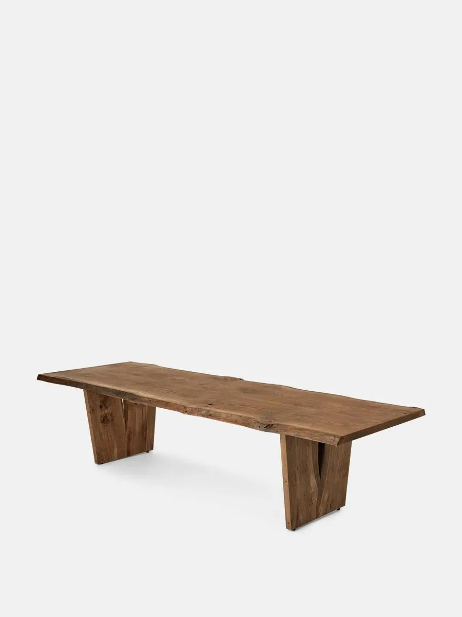 6-8 Seater Dining Table - Dark Oak image
