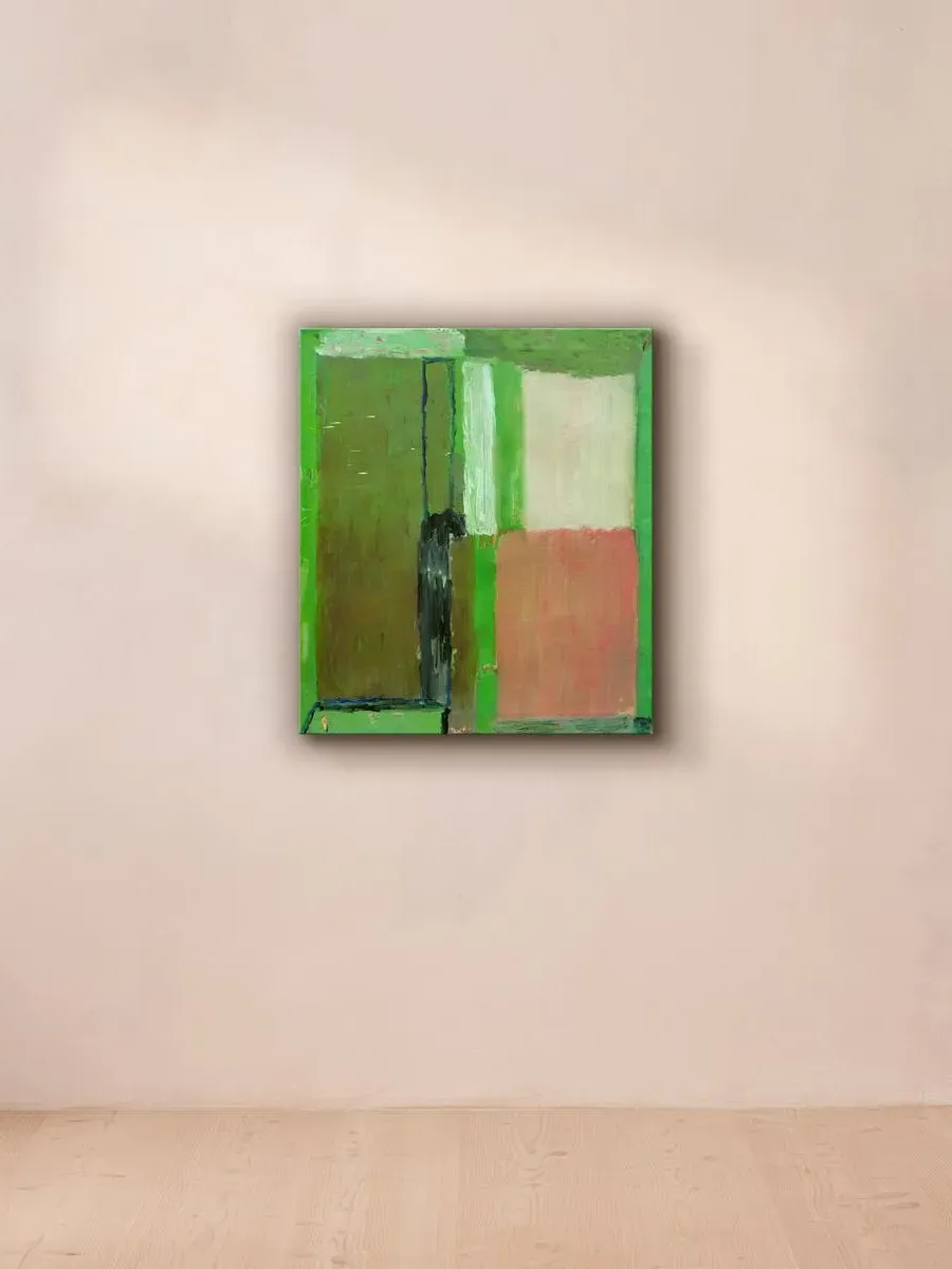 Abstract Oil Painting - Salisbury Cathedral Art image