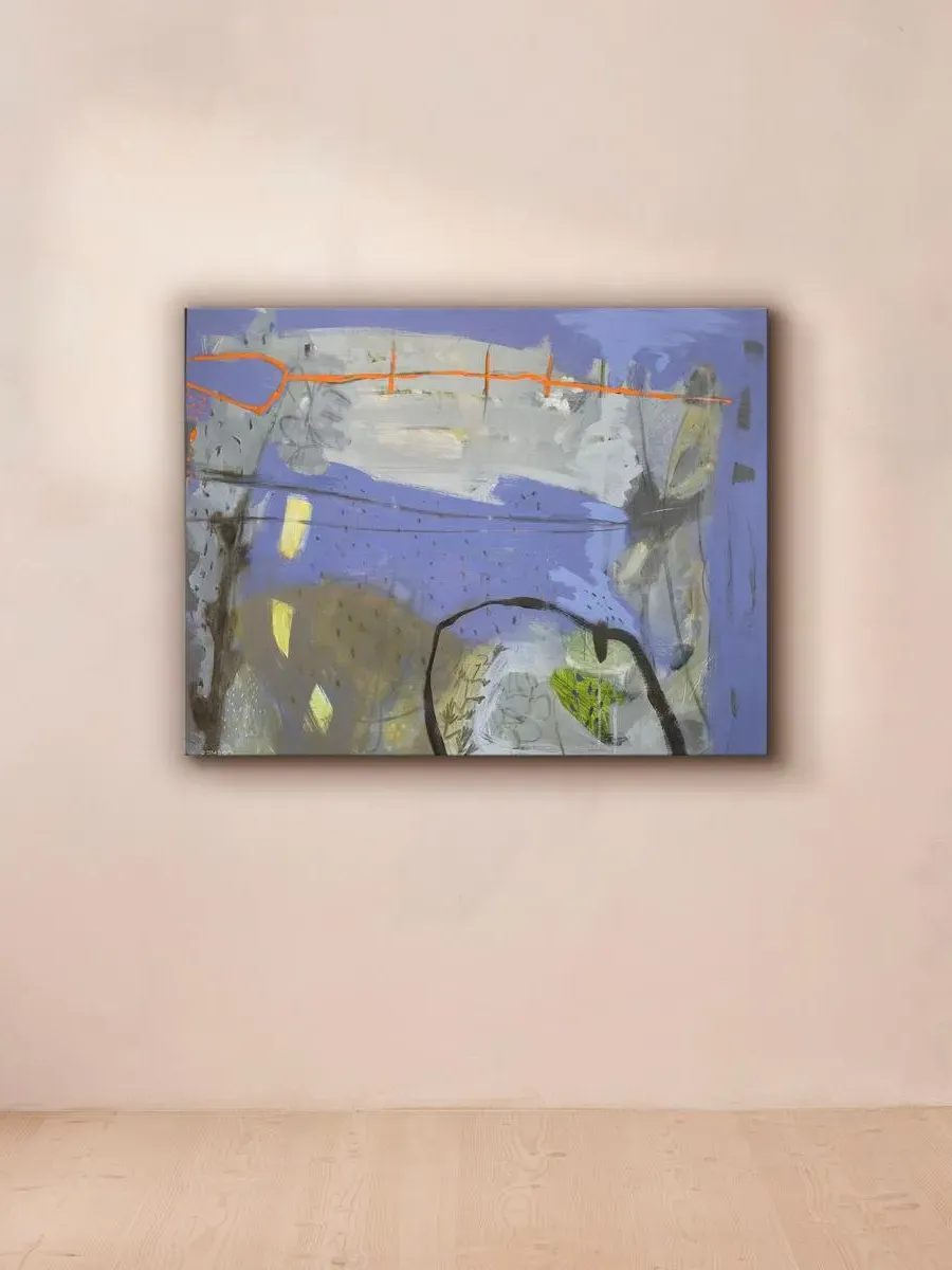 Abstract Wall Art - Salt Marsh, Canvas image