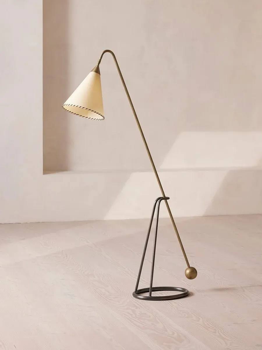 Adjustable Floor Lamp - Brass, Metal image