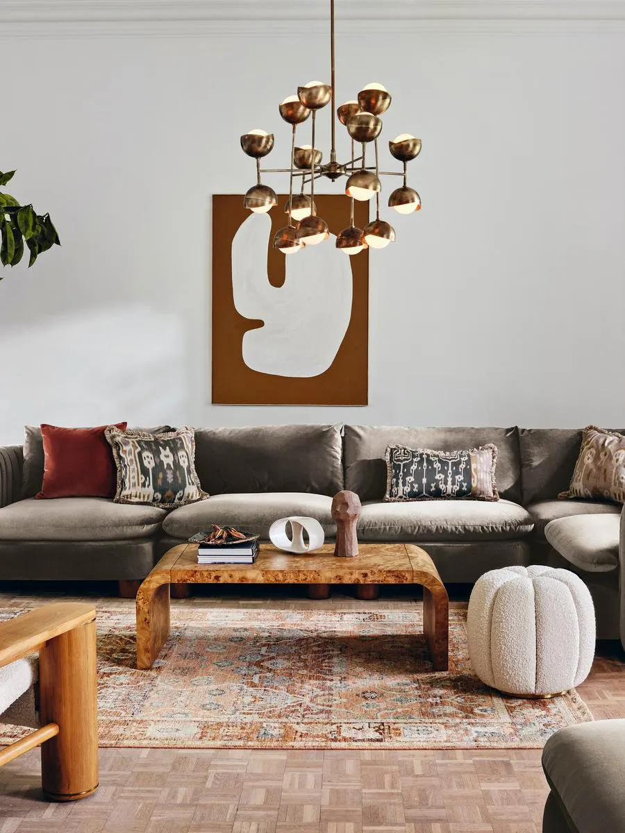 Arched Coffee Table - Mappa Burl Wood
