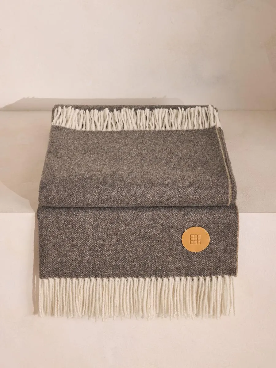 Cashmere Throw - Neutral, Wool Blend image