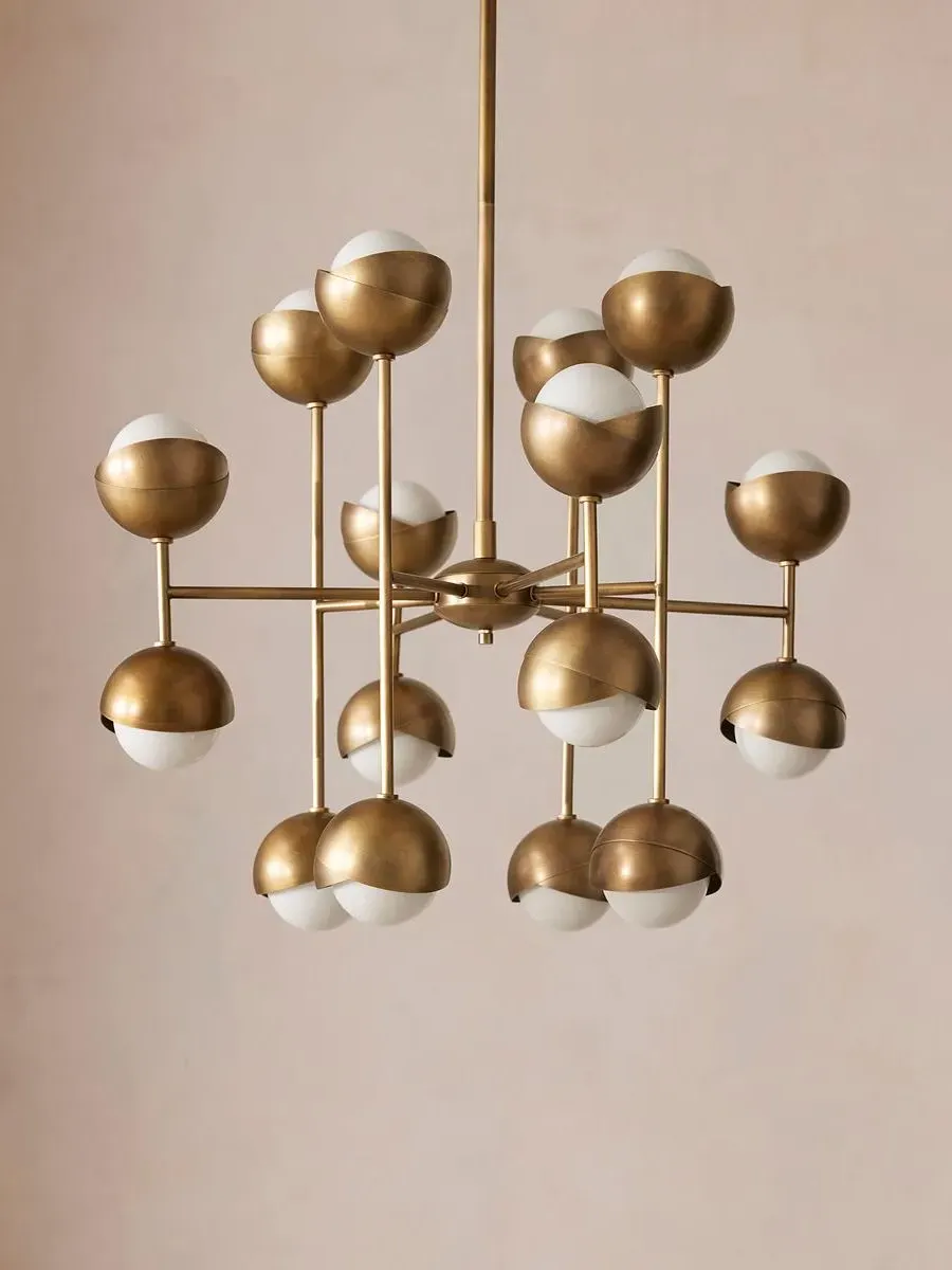 Cluster Chandelier - Brass, Metal image