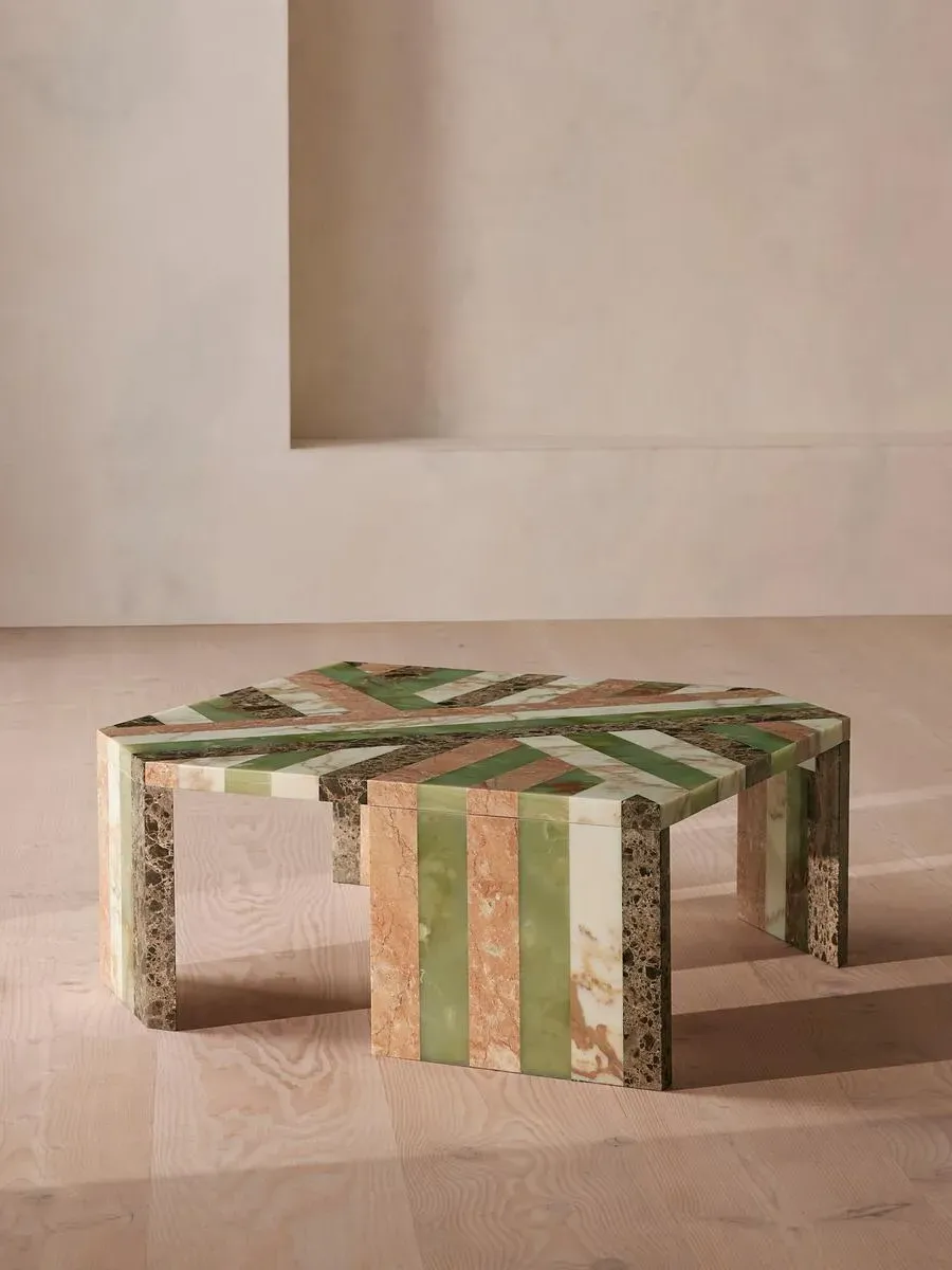 Coffee Table - Multi-Color, Marble image