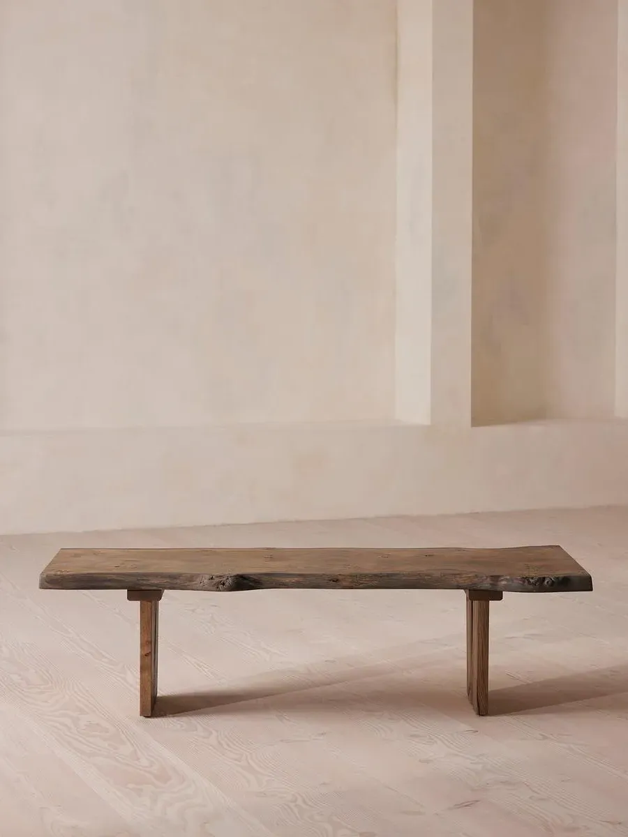 Coffee Table with Live Edge - Dark Oak