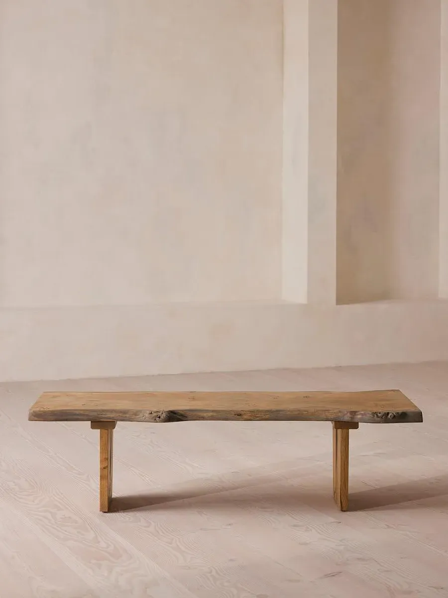 Coffee Table with Live Edge - Golden Oak