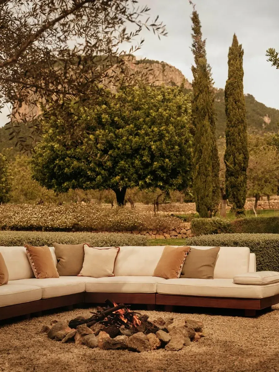 Corner Modular Sofa Outdoor - Natural, Woven image