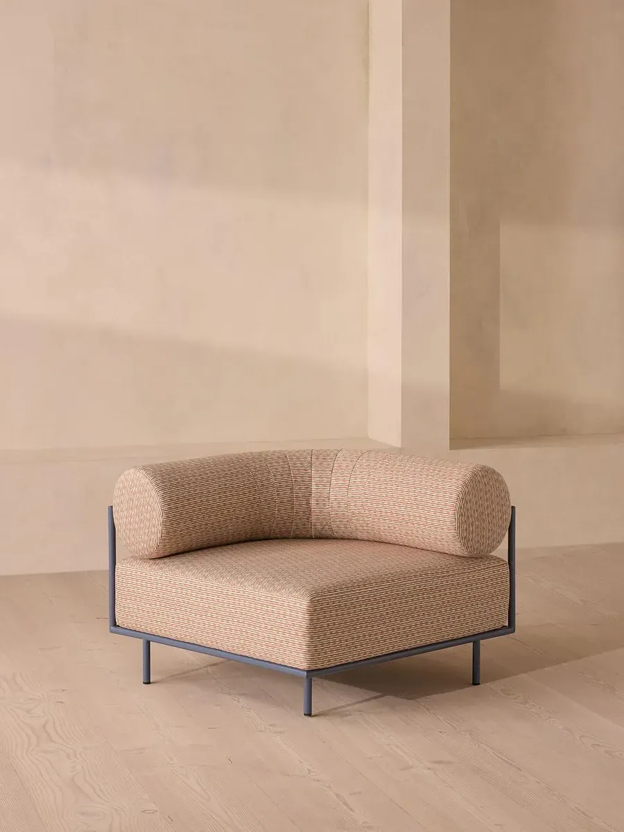 Corner Module Outdoor Sofa - Sage Green, Linen image