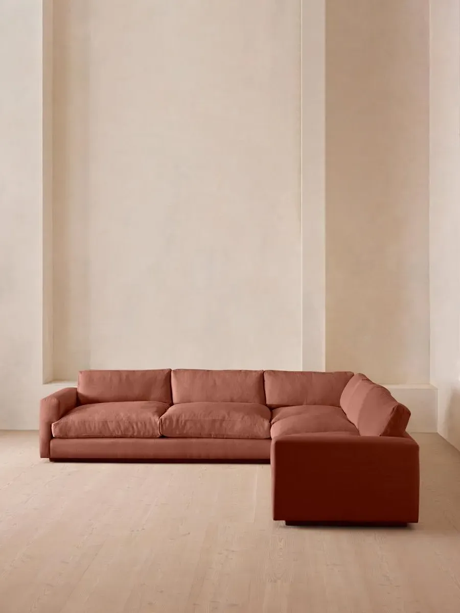 Corner Sofa with Deep Seat - Sienna, Linen