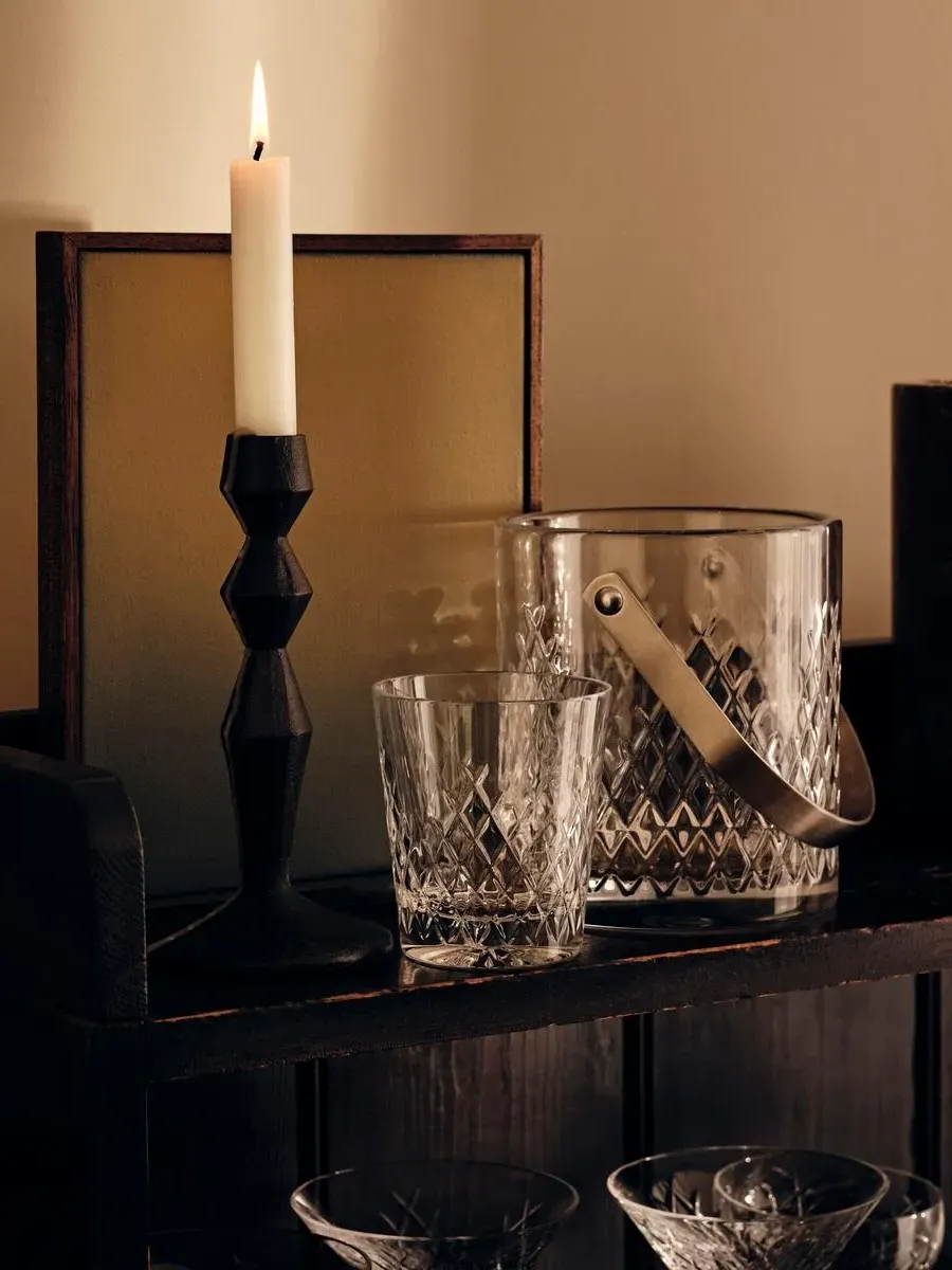 Cut Crystal Ice Bucket - Clear Crystal
