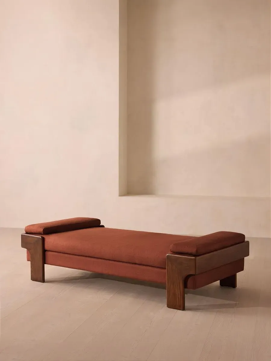 Daybed with Bolster Cushions - Sienna, Linen
