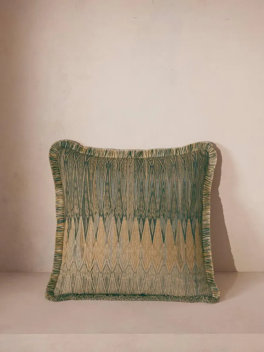 Decorative Cushion with Fringe - Linen image