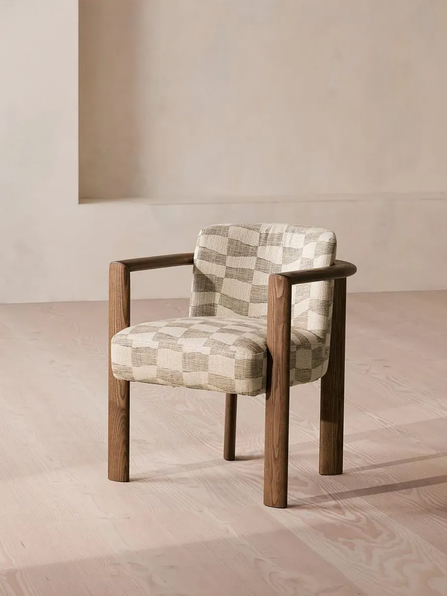 Dining Chair with Curved Frame - Natural, Ash image