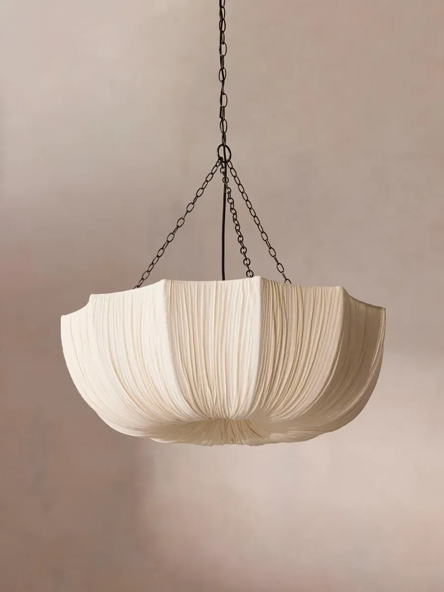 Domed Pendant Light - Neutral, Cotton image