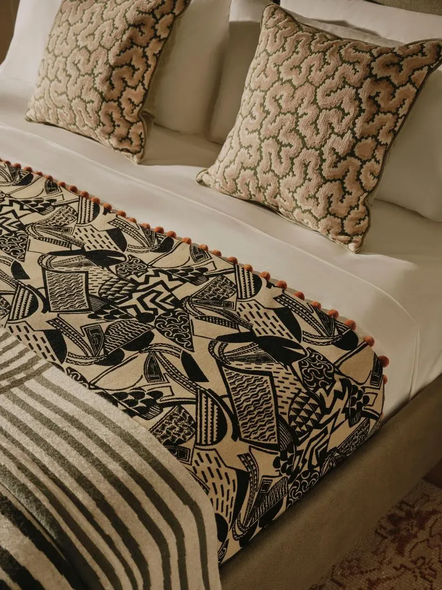 Double Bedspread Abstract Pattern - Jacquard