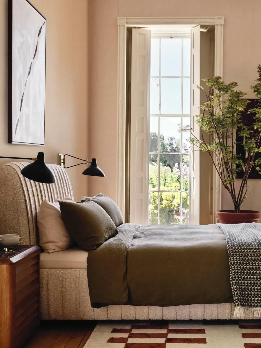 Double Duvet Cover - Olive, Linen