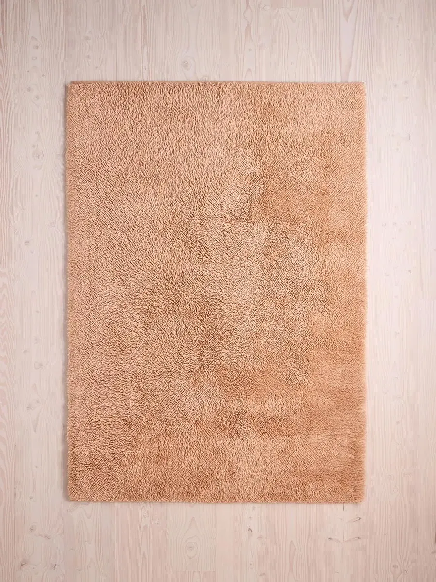Flokati Rug Swatch - Pink, New Zealand Wool image