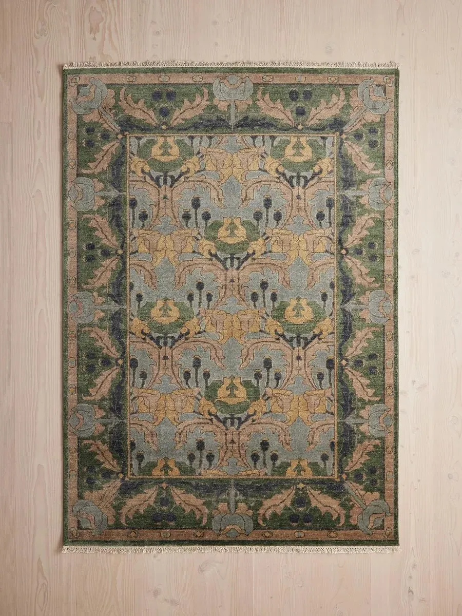 Hand-Knotted Area Rug - Navy, Wool image