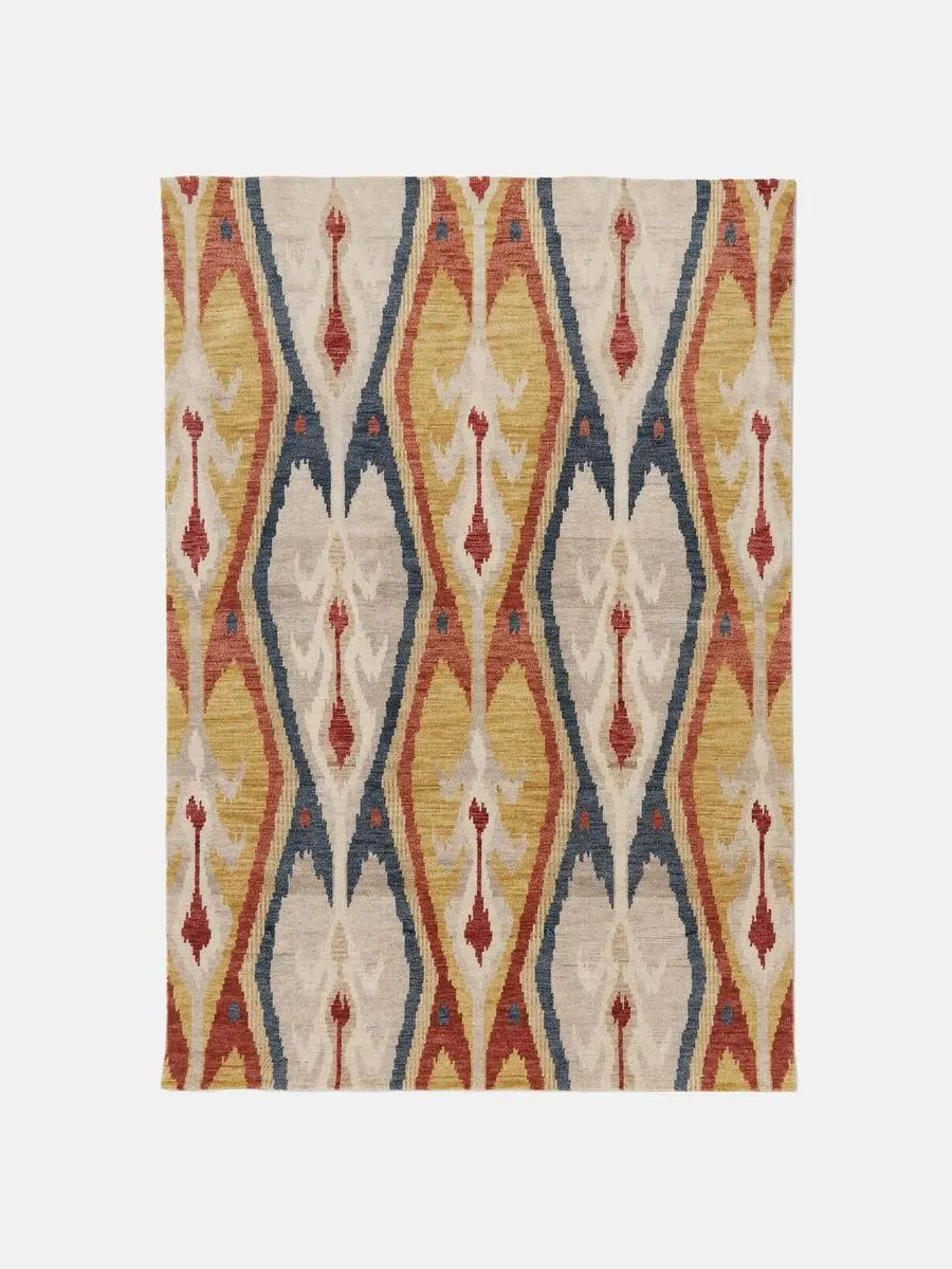 Hand-Knotted Rug Swatch - Rust, Wool image