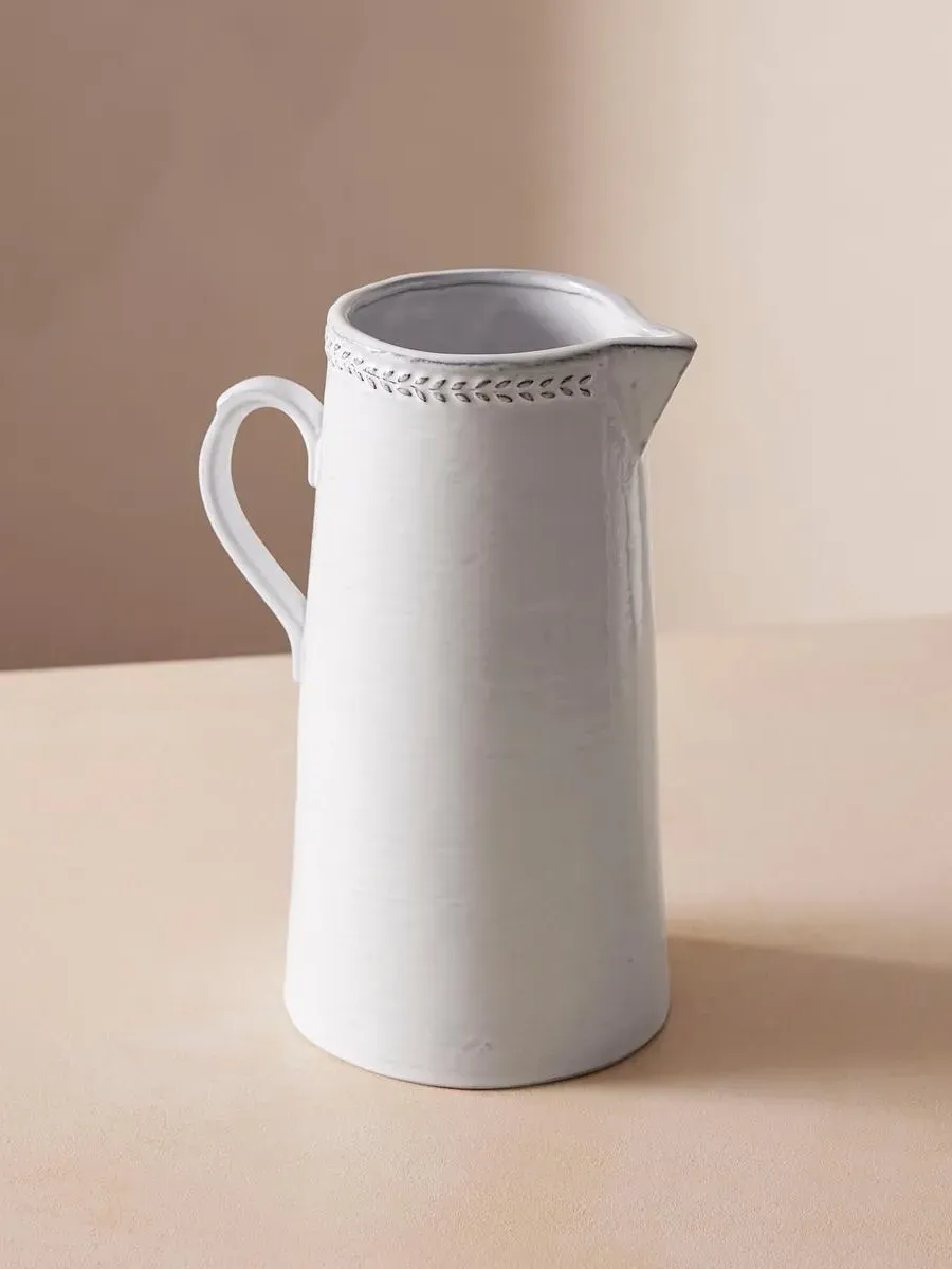 Handmade Jug - White, Stoneware image
