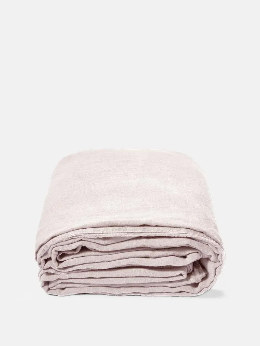 King Duvet Cover - Light Pink, Linen