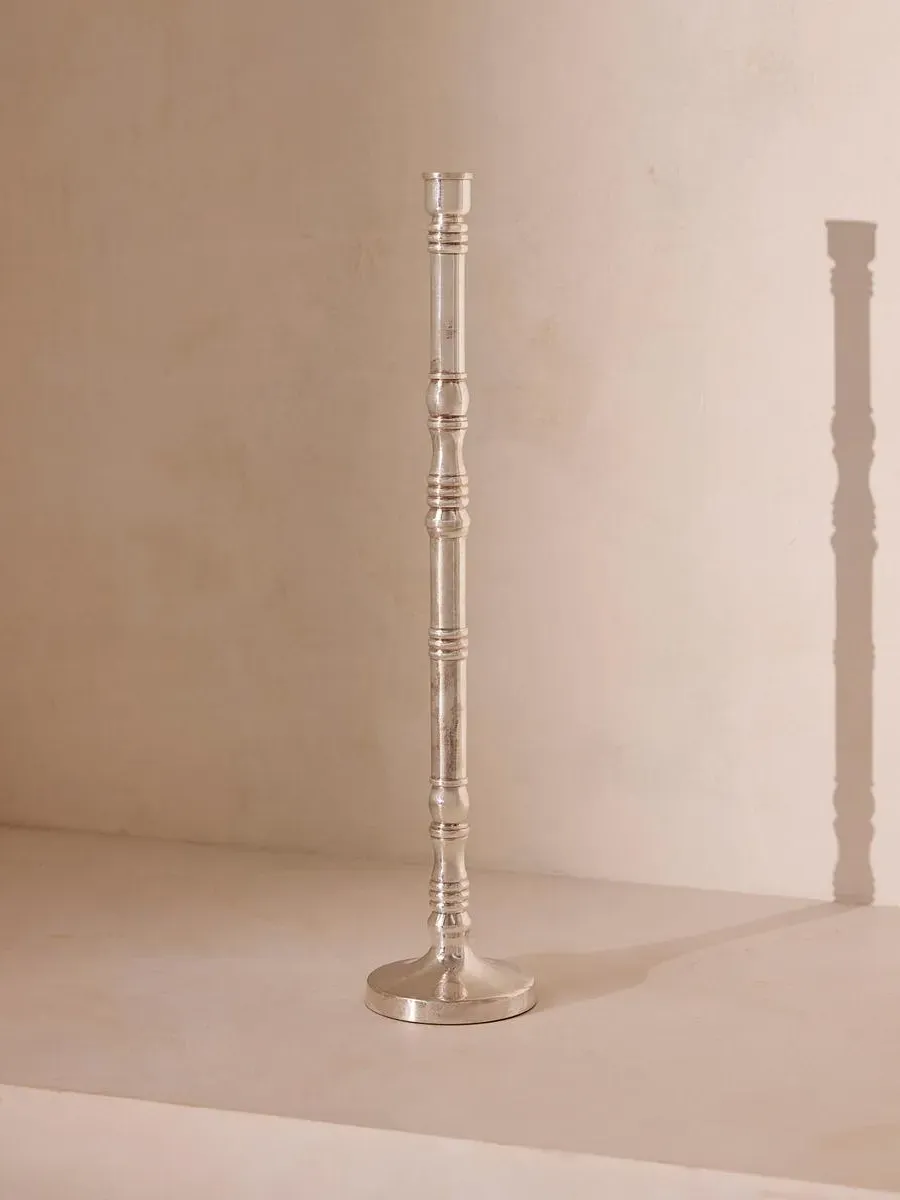 Large Candleholder - Silver, Stainless Steel