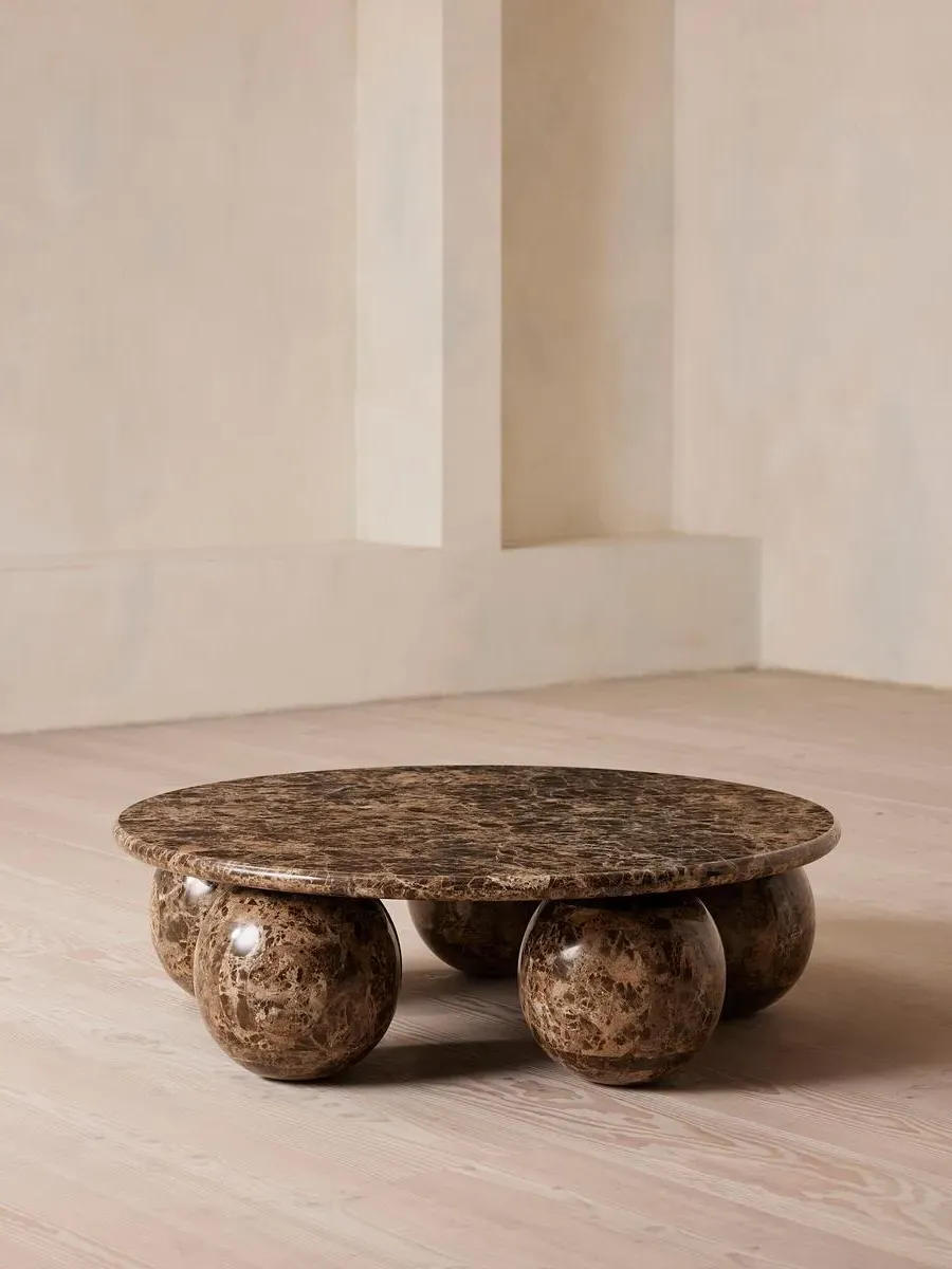 Large Coffee Table - Dark Emperador, Marble image