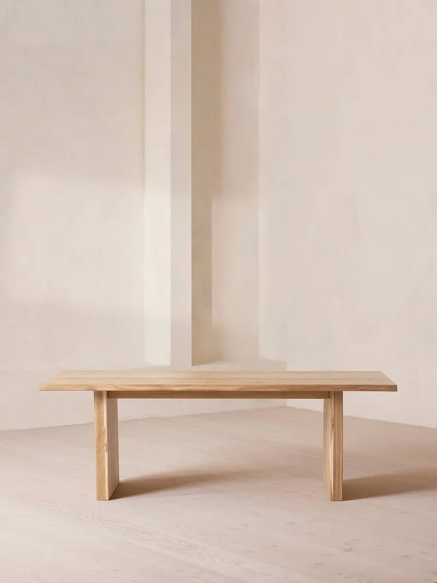Large Dining Table Live Edge - Grey, Oak