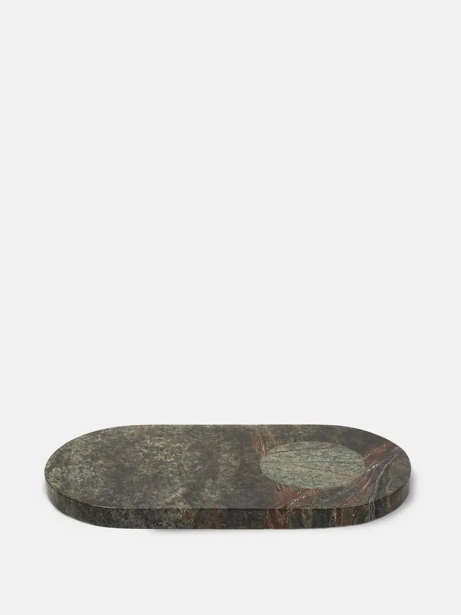 Large Serving Board - Forest Green, Marble image