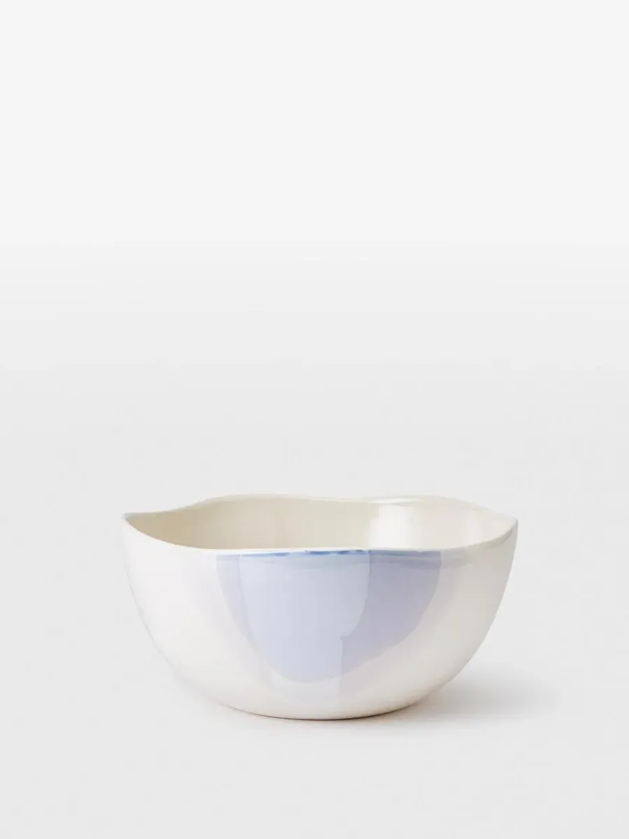 Large Serving Bowl - Blue, Ceramic