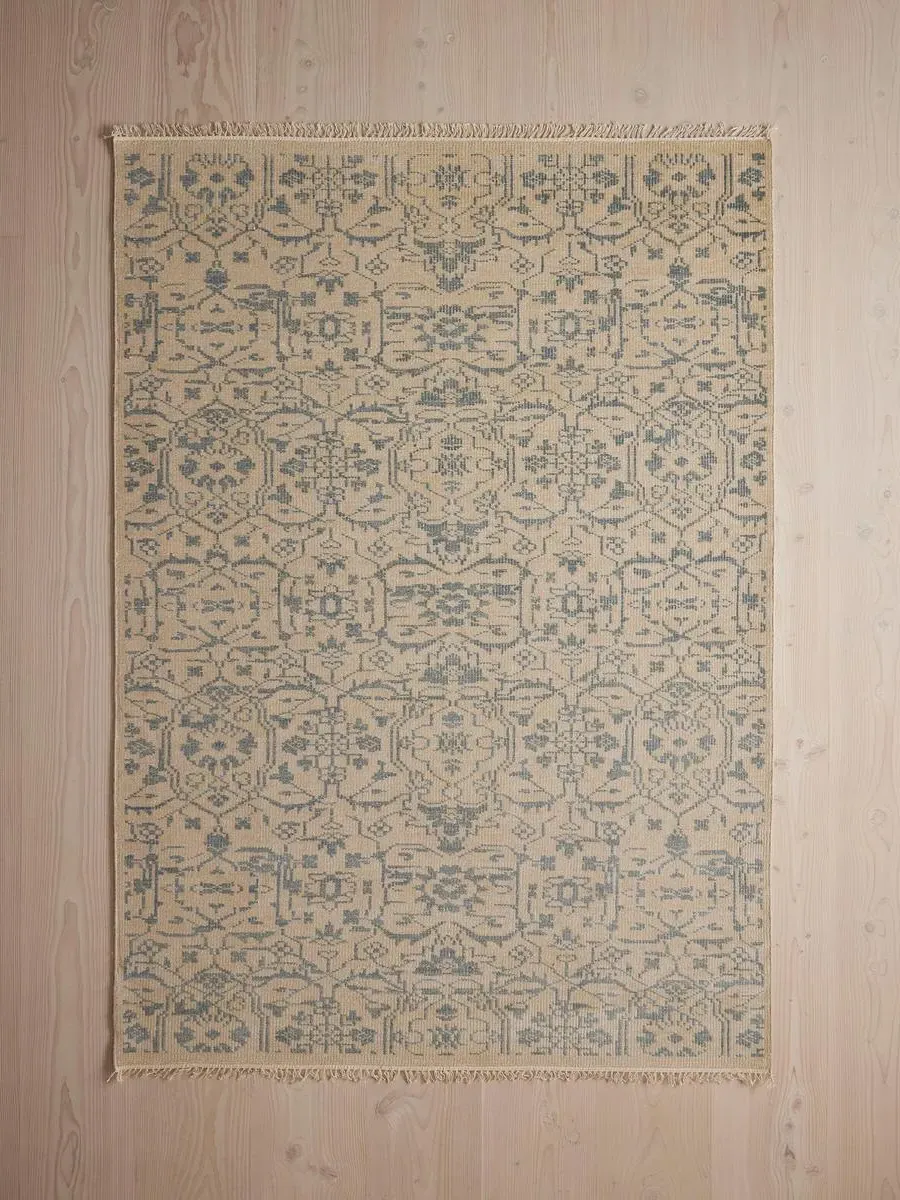 Medium Area Rug - Blue, Hand-Knotted Wool image