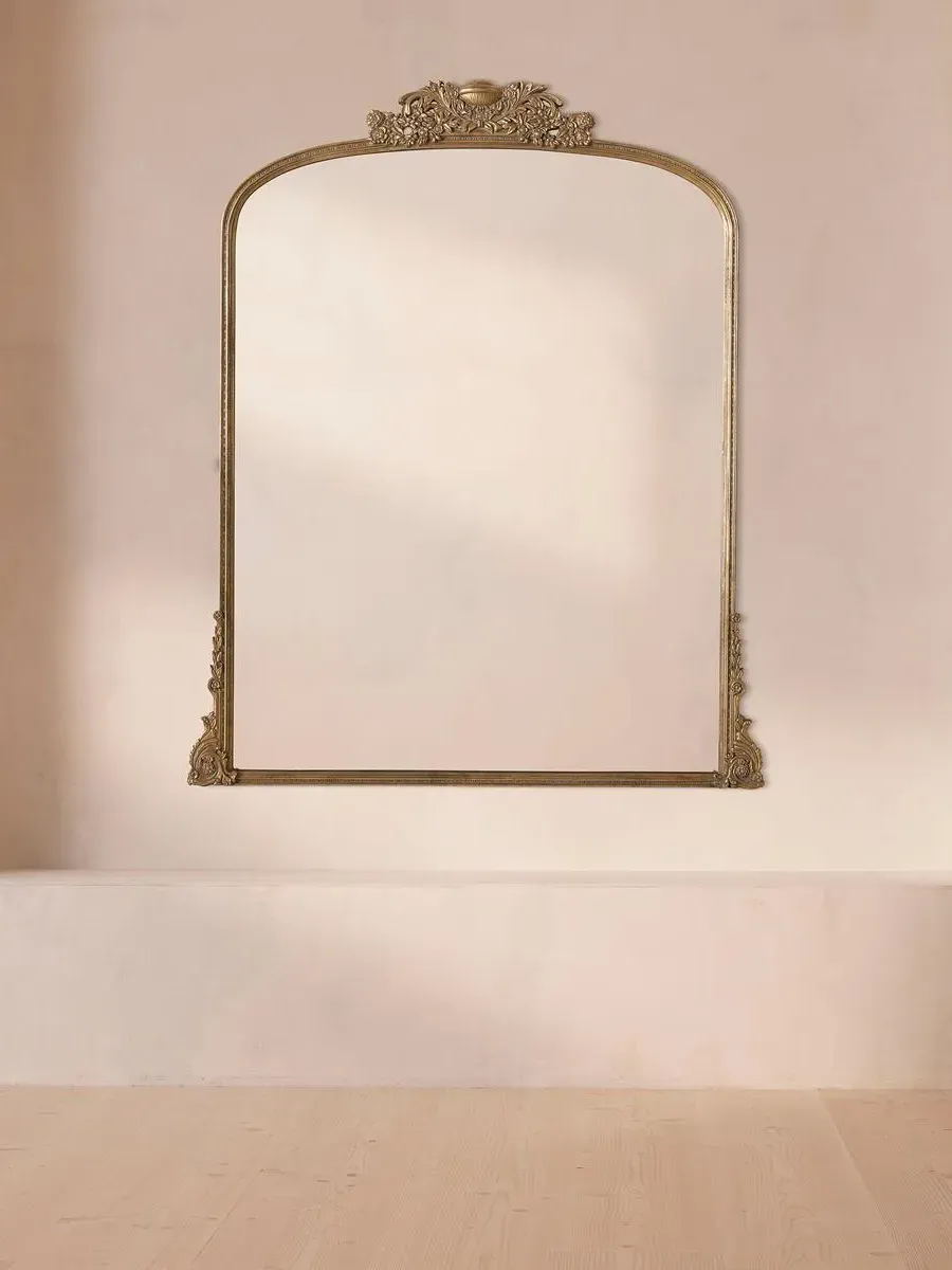 Medium Entryway Mirror - Gold, Resin image