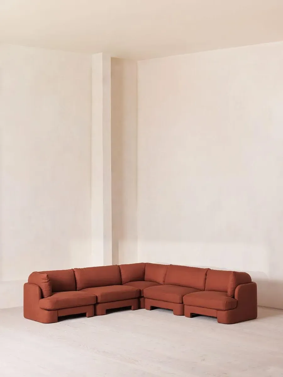Modular Corner Sofa with Arch Back - Sienna, Linen