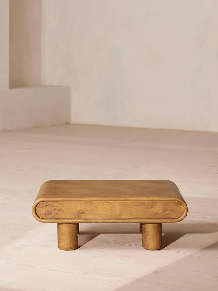 Oblong End Table - Oak Veneer image