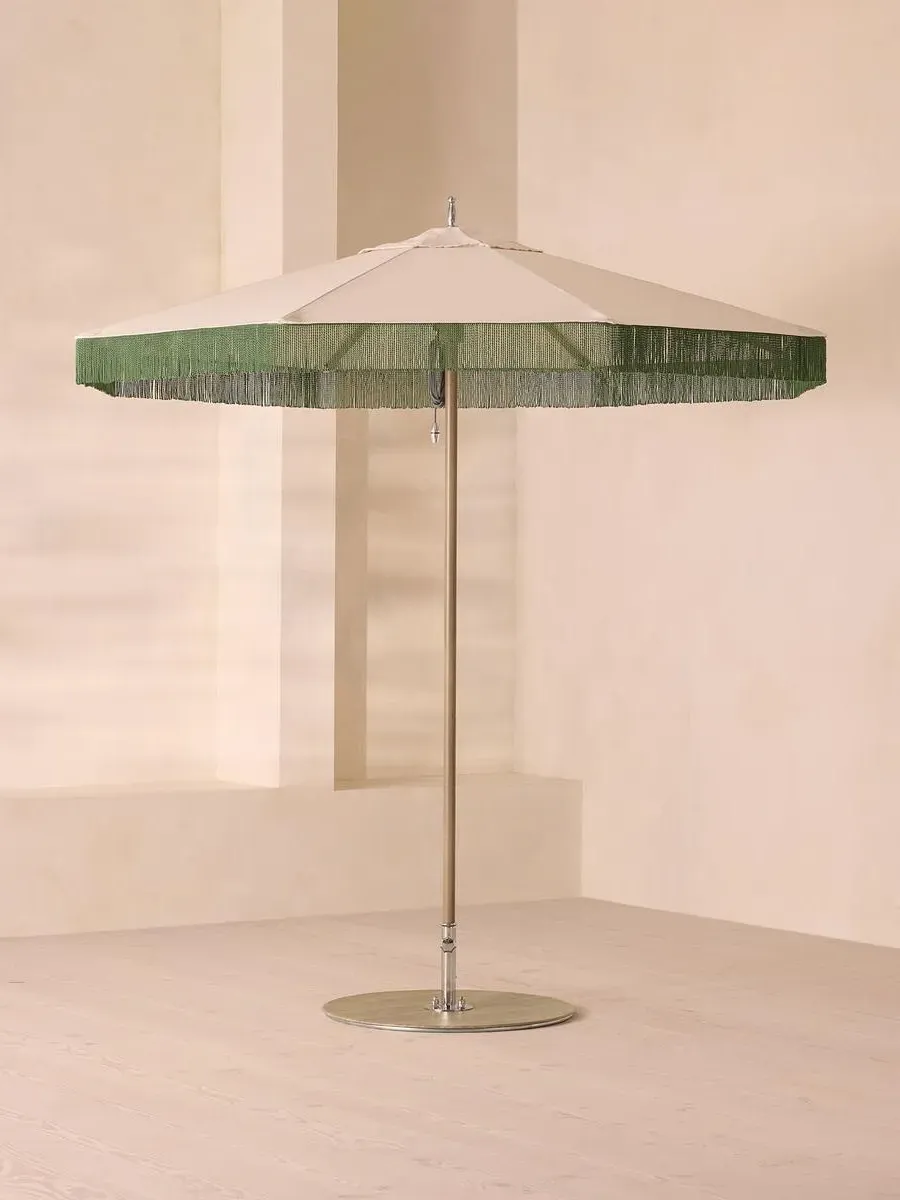 Octagonal Outdoor Parasol - Cream, Marine-Grade image