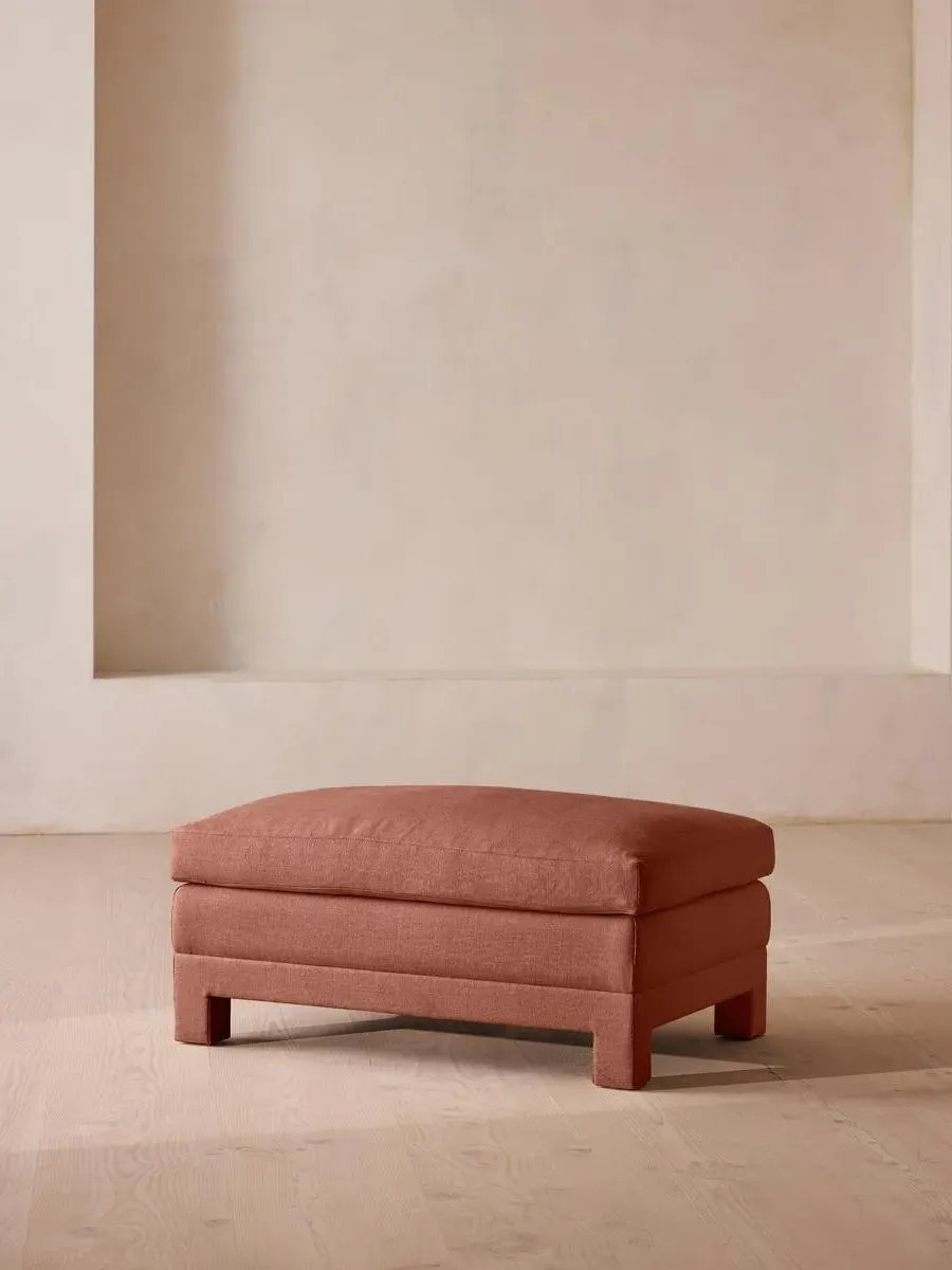 Ottoman with Deep Seat - Sienna, Linen